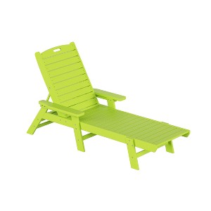 WestinTrends Adirondack Outdoor Chaise Lounge for Patio Garden Poolside - 1 of 2
