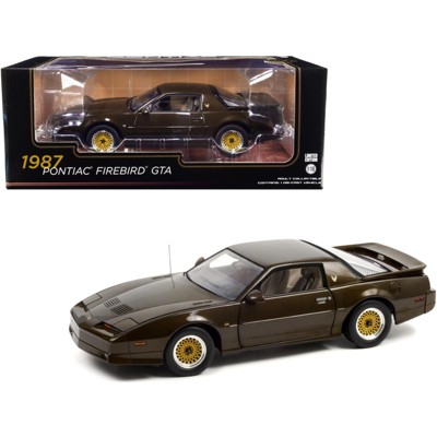 1987 Pontiac Firebird Trans Am Gran Turismo Americano (GTA) Midnight Russet Brown Metallic 1/18 Diecast Model Car by Greenlight