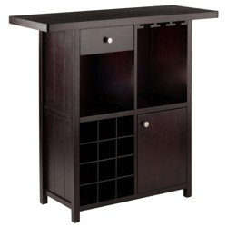 Alta Wine Cabinet Wood/espresso - Winsome : Target