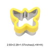 Unique Bargains Biscuit Cutter Medium Butterfly-Shaped Cookie Cutter Hand Wash Stainless Steel Plastic 2.8"x2.3"1.6" 1Pcs - 3 of 4