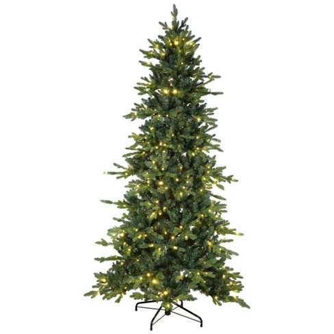 Northlight Real Touch™ Elite Pre-Lit Breckenridge Pine IPT Artificial Christmas Tree - 7' Dual Color LED - image 1 of 4