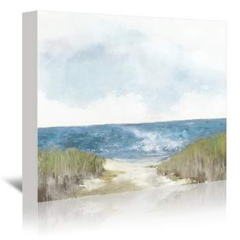 Americanflat Coastal Landscape Sunny Beach Ii By Pi Creative Art Unframed Canvas Wall Art