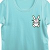 It's Happy Bunny I Just Can't Be Stop Adorable Crew Neck Short Sleeve Mint Women's T-shirt - 3 of 4