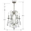 Crystorama Lighting Ashton 4 - Light Chandelier in  Olde Silver - 3 of 4