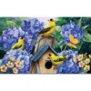 Briarwood Lane Spring Doormat 30x18 Indoor Outdoor Goldfinches and Hydrangea For Spring Doormat - 3 of 4