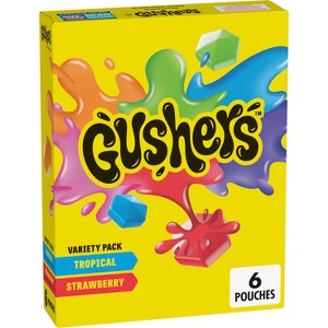 Betty Crocker Fruit Gushers Variety Pack Fruit Flavored Snacks - 6ct - 1 of 4