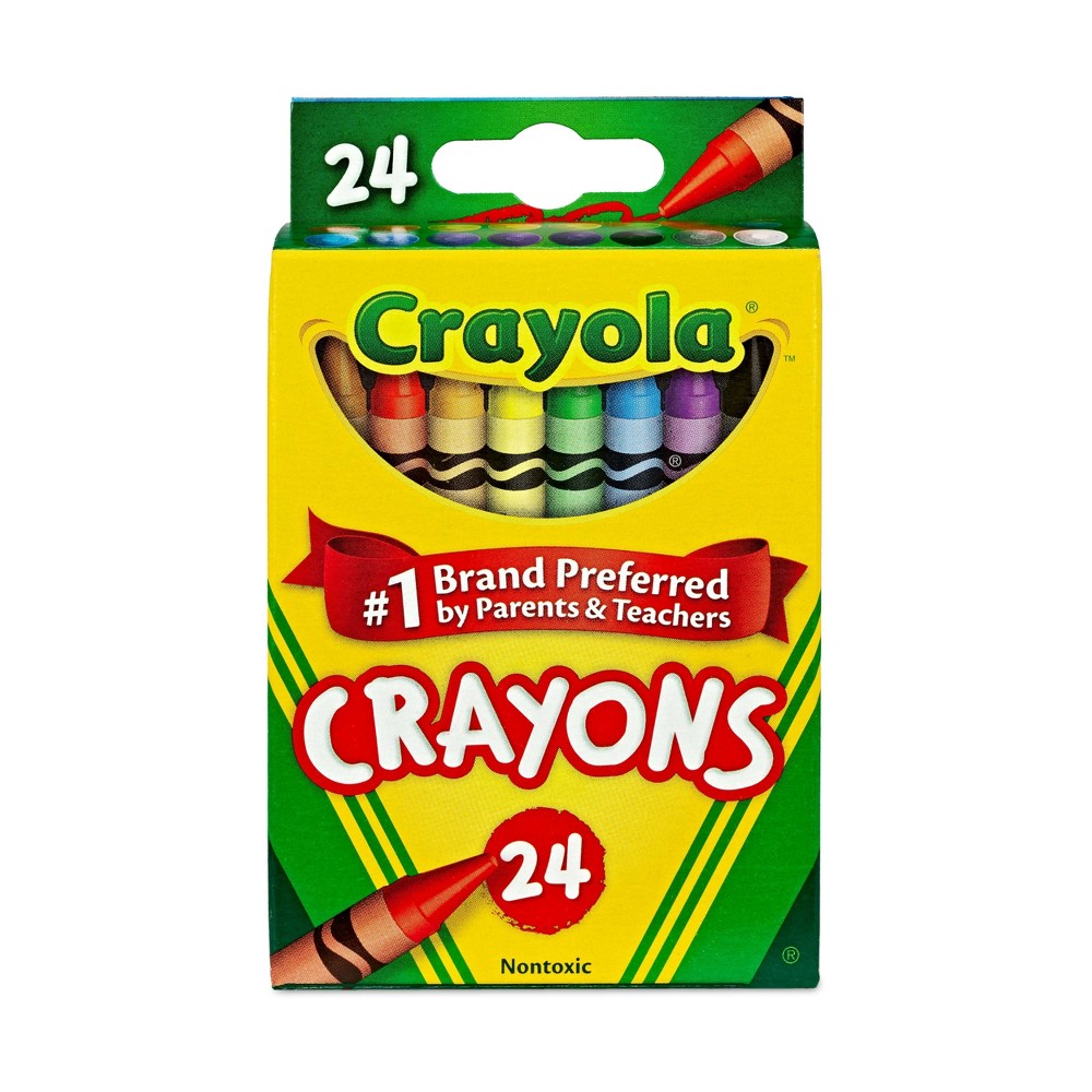 Photos - Accessory Crayola 24ct Crayons, Elementary School Supplies for Kids, Art Classroom Must Haves for Teachers, Coloring Gift Ages 3+ 