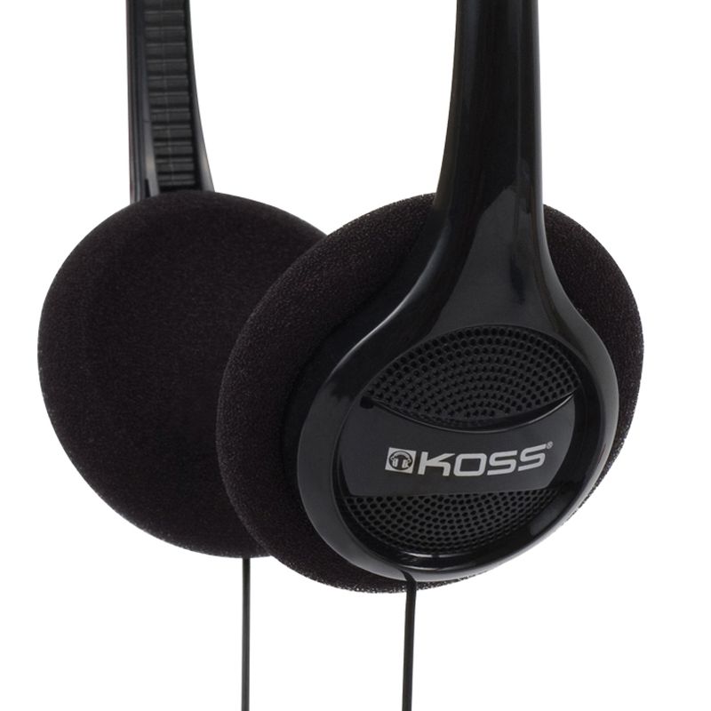 KOSS® KPH7iK On-Ear Headphones with Microphone, In-Line Remote, and Adjustable Headband, Black, 2 of 8