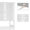 SONGMICS Over-The-Toilet Storage Bathroom Cabinet with Adjustable Inside Shelf and Bottom Stabilizer Bar - 4 of 4