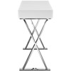 Sector Console Table White - Modway: Polished Steel Base, Full Drawer, Modern Entryway Furniture - 3 of 4