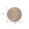 Orange Copper And Terra Cotta Abstract Washable Indoor Outdoor Area Rug - 3 of 4