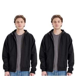 EG PRO Men Hoodies Full Zip Hooded Sweatshirts Ultimate Cotton 2-Pack - 1 of 4