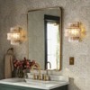 CityFurn 2- Light Modern Iron Wall Sconce With Clear Glass - 2 of 4