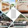 TUYOHW Metal Privacy Screen Outdoor, Decorative Privacy Panels, Freestanding Privacy Screen for Patio, Garden, Pool (White Square) - 3 of 4