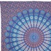 HomeRoots 92" X 84" Navy Blue Blue And Purple Mandala Cotton Hanging Tapestry - 4 of 4