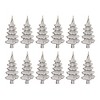 Melrose Carved Pine Tree Ornament (Set of 12) - 4 of 4