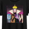 Women's - Disney Villains - Villains Grid Oversized Graphic T-Shirt - 2 of 4
