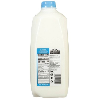 Garelick Farms 1% Lowfat Milk - 0.5gal