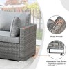 Venice 5pc Wicker Outdoor Patio Furniture Set Conversation Sofa with a Table and Cushions - image 3 of 4