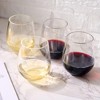 The Wine Savant Shatterproof Clear Acrylic Drinking Glasses, Stylish & Luxurious Design, Unique Addition to Home Bar - 6 pk - 3 of 4