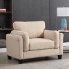 Sectional Sofa Sale,Comfort 6 Seater Sofa,3 Seater Couch With USB & Type-C Port,Deep Seat Couch,Contemporary Sofas For Living Room-Cuddlewood - 2 of 4