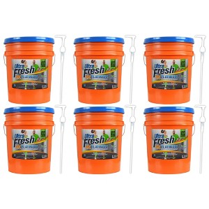 Ultra Fresh Platinum Sport 5 Gallon 6x Laundry Detergent Suitable for All Machine Type and Up to 640 Laundry Loads with Pump (6 Pack) - 1 of 4