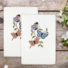 Linum Home Textiles SPRING BUTTERFLIES - Embroidered Luxury 100% Turkish Cotton Hand Towels (Set of 2) - 2 of 3