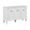 Simple and Atmospheric Solid Wood Veneer Fraxinus Mandschuric Cabinet with Three Acacia Solid Doors,Adjustable - 3 of 4