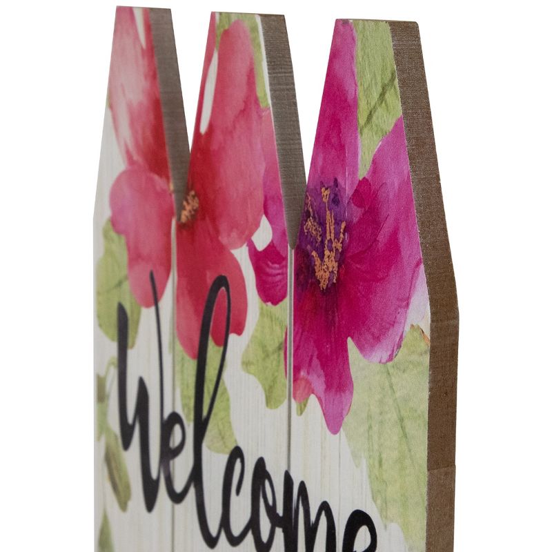 Northlight 40" Welcome Spring Floral Outdoor Porch Board Sign Decoration, 5 of 9