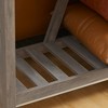 Farmhouse Console Table with Slatted Storage Shelf, Rustic Entryway Sofa Table with Anti-Tipper for Living Room and Hallway - 2 of 4