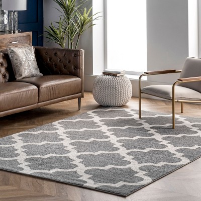 Nuloom Meeker Trellis Area Rug, 5' 3" x 7' 7", Gray