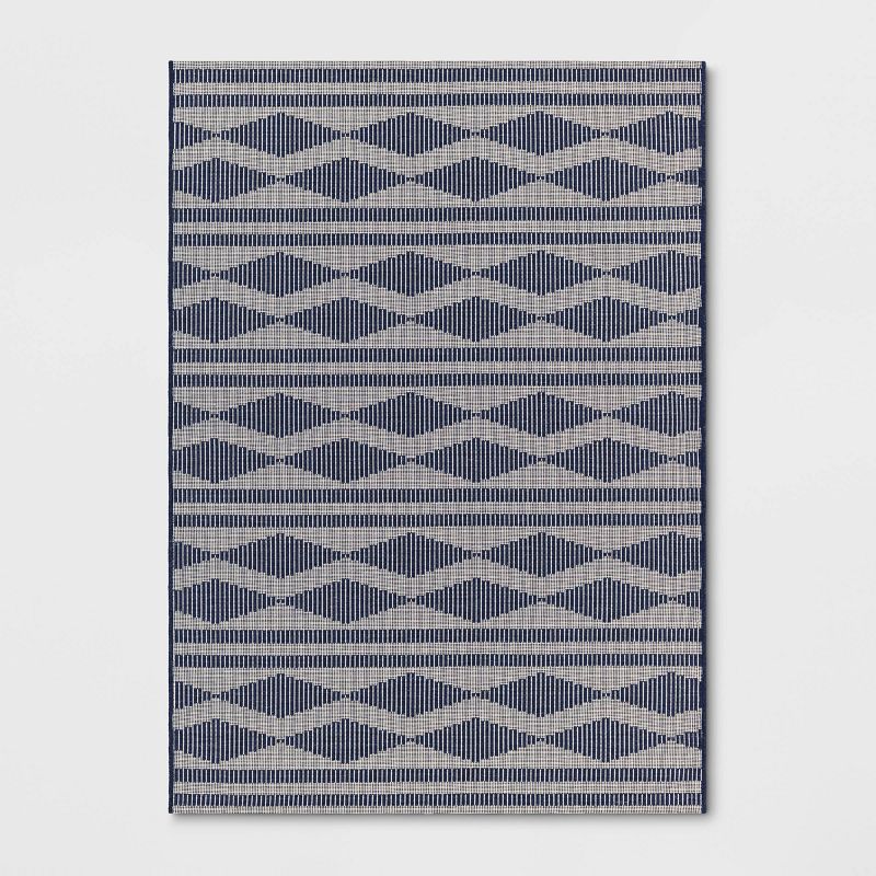 5'x7' Tapestry Geo Outdoor Rug - Threshold™, 1 of 6