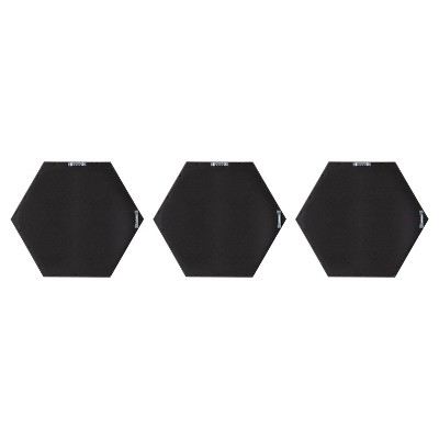 Rhodes Gold Hexagon Wall Mirror Set, 14x16 inches