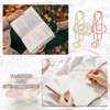 Unique Bargains Home Office Supplies Metal Music Note Shape Funny Decorative Planner Clips Paper Clip 40 Pcs - 3 of 4