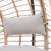 Whisen 46.5 in.  W 1-Person Metal Wicker Patio Swing with Cushion - 4 of 4