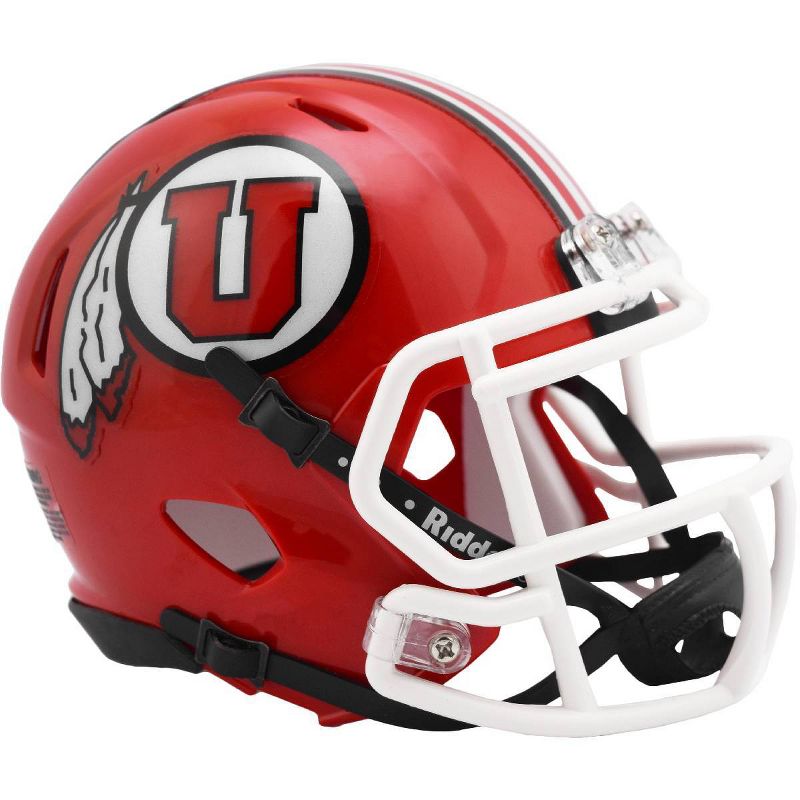 NCAA Utah Utes Red Speed Mini Helmet, 1 of 4