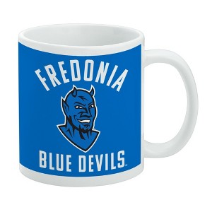 Fredonia State University Blue Devils Logo Ceramic Coffee Mug Novelty Gift Mugs for Coffee Tea and Hot Drinks 11oz White - 1 of 4