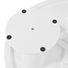 FONTOI Round Petal-Shaped Coffee Table with 1.5'' Thick Tabletop, Irregular Side Table with Round Edge for Living Room Apartment, White, - 4 of 4