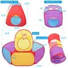 Costway 7pc Kids Ball Pit Play Tents & Tunnels Pop Up Baby Toy Gifts - 2 of 4