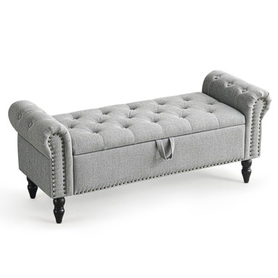 52" Long Storage Footboard Bench