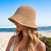 Anna-Kaci Crochet Raffia Bucket Hat Lightweight Foldable Wide Brim Sun Hat for Stylish Summer Protection - 2 of 4