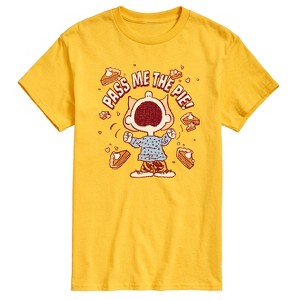 Men's - Peanuts - Pass The Pie Short Sleeve Graphic T-Shirt - 1 of 4