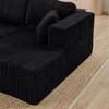 132.48" Modern Minimalist Corduroy U-Shape Modular Sectional Sofa, No Assembly Needed - 4 of 4