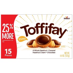 Toffifay Hazelnut Chocolate Caramel Candy Box, 4.4 oz - 1 of 1