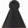 Crystorama Lighting Xavier 1 - Light Sconce in  Matte Black - 2 of 4