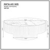 Modern Round Coffee Table with Sintered Stone Top and Drum Base, Small Accent Table for Living Room, Bed Room or Apartment-Tanpinhause - 4 of 4