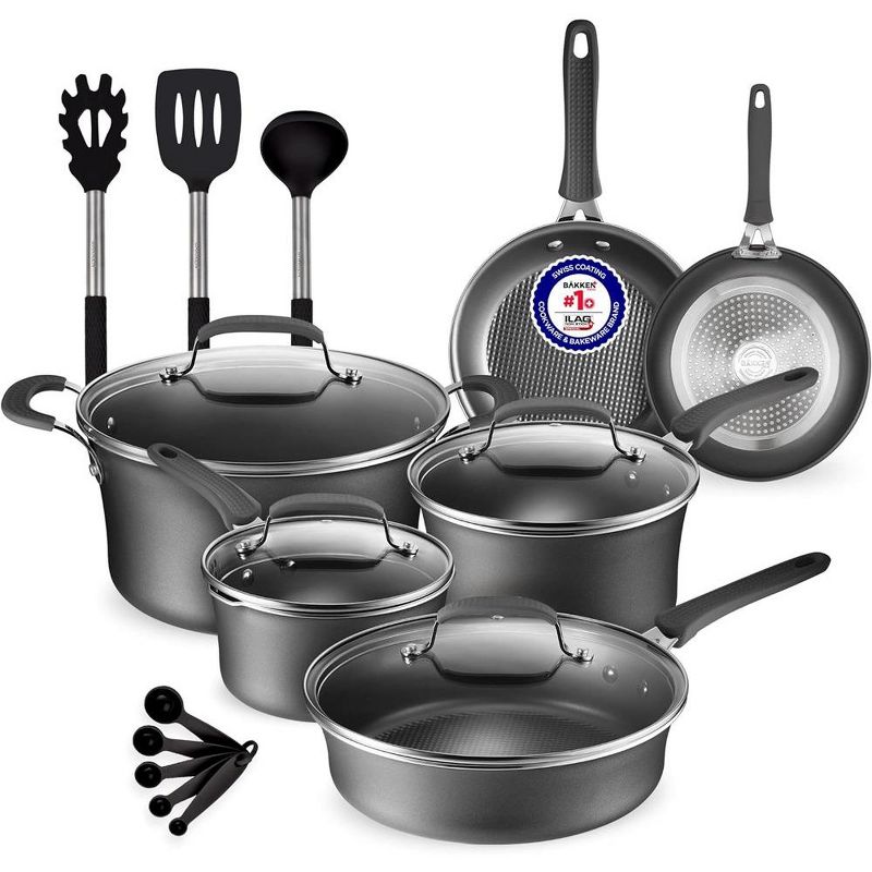 Bakken- Swiss Cookware Set – Multi-Sized Cooking Pots with Lids, 1 of 2