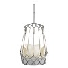 Okak Outdoor Hanging Chair with UV-Resistant Cushion,Stylish Olefin Fabric Hammock Swing,Elegant Patio Swing Chair for Porch,Backyard,Balcony - 2 of 4