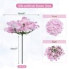 Unique Bargains Wedding Centerpieces Decoration Silk Artificial Hydrangea Flowers - 2 of 4
