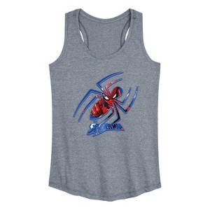 Women's - Marvel - Spider-Man Spider Logo Graphic Racerback Tank - 1 of 4